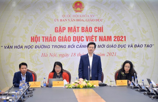 HÌNH ẢNH BUỔI HỌP BÁO CÔNG BỐ THÔNG TIN VỀ HỘI THẢO GIÁO DỤC 2021 (VEC 2021)